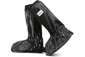 LURNODY M/L/XL/2XL Schuhüberzieher Wasserdicht, Schuh überzieher Regen, Wasserdichter Schuhüberzieher, Regenschutz Schuhe, die Nicht Leicht Abzufallen Sind (Weiß,Schwarz)