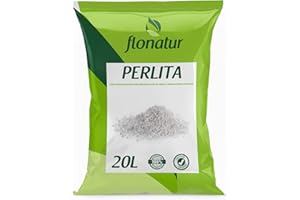 flonatur Perlita, Mineral para Mezclar con sustrato, válido para Cualquier Cultivo, Formato en Saco (20L)