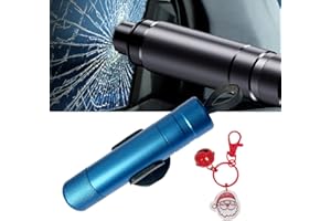 SOVTAY Hammerdex Glass Breaker, Hammerdex Window Breaker, Hammerdex Car Safety Tool, Hammerdex Safety Hammer, Car Window Breaker Tool (Blue)