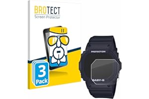 BROTECT Protector Pantalla Cristal para Casio Baby-G BGD-565 Protector Vidrio (3 Unidades) - [Dureza 9H, Anti-Arañazos]