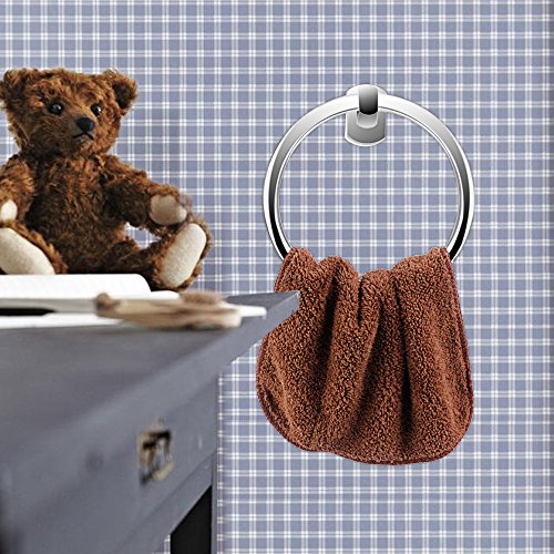 MYTK 2 Stück Handtuchhalter für das Badezimmer. Ringförmige Halter für die Wandmontage (2er Pack) - 4