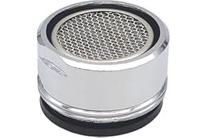 LEDDY LIVING Filtr aeratora do kranu wodnego M24 (24 mm) z uszczelką - dyfuzor regulator przepływu oszczędzający wodę kuchnia i łazienka stal nierdzewna