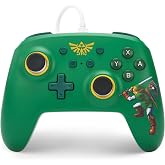 Nintendo Switch i&ccedil;in kablolu PowerA kontrol cihazı - Hyrule Defender, Gamepad, oyun kumandası, kablolu denetleyici, resmi lis