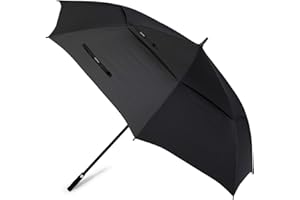 G4Free Paraguas de golf de 55/63/69/72/80 pulgadas, resistente al viento, doble cubierta, extra grande, gran tamaño, apertura automática, impermeable
