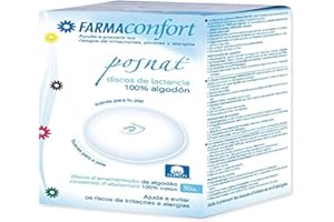 Farmaconfort Discos de Lactancia Algodón 30U Redondo Absorbente y Cómodo