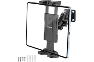 OHLPRO Tablet Wall Mount Holder, 360° Rotation for 5-13" iPad Mini Pro Air, Fire HD, Galaxy Tab, Switch and Phone, Drilled Base with 3" Support Arm Stand, Adjustable Tilt