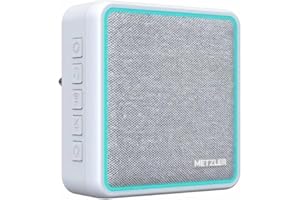 Metzler Steckdosen Funk-Gong Empfänger mit 25 Melodien Funk-Türklingel - mit 38 polyphonen Melodien und LED-Signal