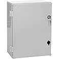 Elektro-PLAST UNI-1 Switch Cabinet with Lock 400 x 300 x 160 mm Industrial Housing Empty Housing Switch Box 43.1 IP65 5719, Grey