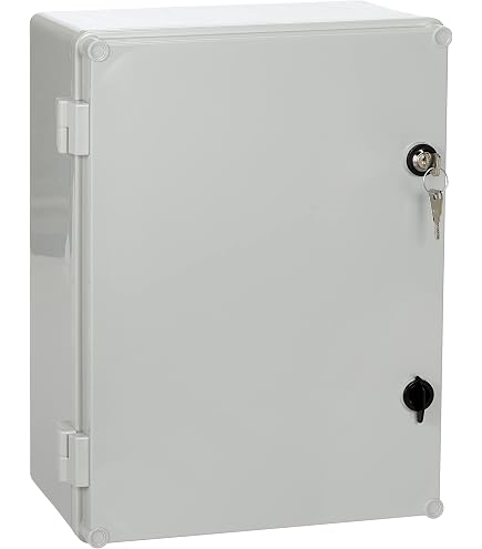 Elektro-Außengehäuse Mit Lüfter – 39 X 28 X 15 Cm, ABS-Kunststoff, Regen- Und Staubdicht, Inkl. Thermostat Und Montagezubehör