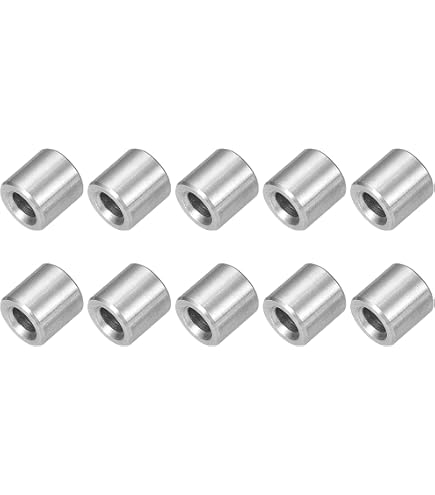 Rondelles En Aluminium M8 - Lot De 6 Entretoises, 8.2x16x30 Mm, Pour Boulons Et écrous