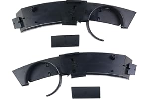 GLOSSY AUTO PARTS 51457070323 51457070324 Par de portavasos para salpicadero, color negro, izquierdo y lado del pasajero, compatible con Z4 E85 E86 2003-08