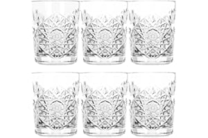 Libbey Hobstar Vaso de whisky, agua, zumo, juego de 6, de cristal, 350 ml