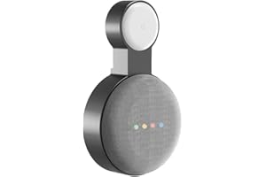 honecumi Supporto da parete per Google Home Mini supporto da parete, gestione dei cavi, salvaspazio, per la casa, mini assistente vocale, elegante nero