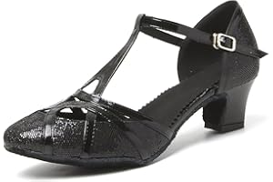 YKXLM Femme&Fille Chaussons de Danse Latine Standard Salle De Bal Chaussures,Maquette FR070