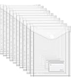 20 Pochettes Plastique Porte-Documents A4 & A5 - OfficeTree Avec 160 Perforations Et Fermeture Scratch