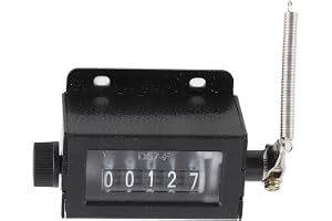 Balräknare för Balpress Counter Clicker 9×5×4 D67f 5 Siffrig Mekanisk återställningsbar Manuell Hand Pull Stroke County Count
