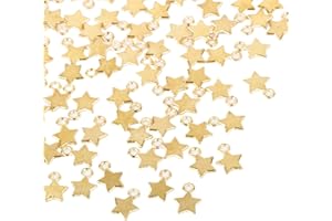 FLOFIA 100pcs Breloques Pendentif Numéro de l'Année 2021 Or Argent Antique En Alliage Mini Pendentif Charm Chiffre Vintage Décoration DIY pour Bracelets Bijoux Colliers Artisanats Porte Clés Nouvel An Noël