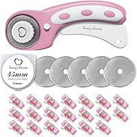 Bestgle Rollschneider Klingen 40mm - 3er Set Ersatzklingen Für Stoff, Leder & Papier