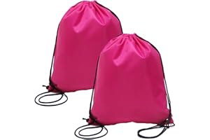 DALOMGZL 2PCS Drawstring Bags, PE Gym Bag,Sling, Swing, and Go with Swimming Bag for Men & Women, Ideal PE Waterproof Scratch Resistant Bag for School, gym, Holidays, Travel & beach bags