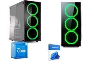 Realtechnology srl Pc Desktop i5-12400 4.40Ghz In Boost 6-Core,Cpu Core i5,Ram Ddr4 32Gb,Ssd Nvme M2 1Tb, Wifi,Windows 11 Professional,Pc fisso Computer assemblato