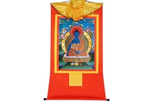 Gandhanra Thangka Tibetische Wandbehang,Akshobhya Thangka,Heißgeprägter Buddha Wandteppich für Zen Wohnkultur, Meditation, Spirituelle Entspannung und Ruhe