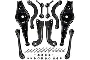 TEILEX GERMANY Kit bracci di sospensione posteriore compatibile per VW GOLF 5 6 TOURAN TIGUAN EOS composto da 11 ricambi auto