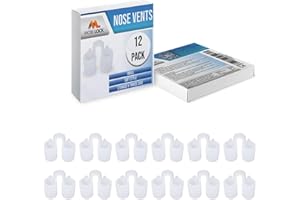 Bocchette di ventilazione nasale - Una soluzione semplice per chi russa per via nasale - di Mobi Lock (Confezione da 12 - Piccolo - Silicone morbido)