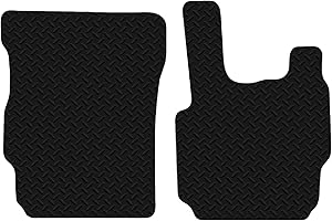 Carsio Black Rubber Tailored Car Floor Mats To fit DAF CF 3mm 2pc Set