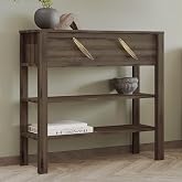 İnarch Dizayn Henric 90 cm Tek Kapaklı Modern Dresuar &ndash; Raflı Konsol &amp; Antre Dolabı, Ceviz