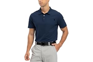 Rdruko Mens Polo Shirts Short Sleeve Breathable Quick Dry Tennis Golf Tops Casual Smart Work T Shirts with Pocket