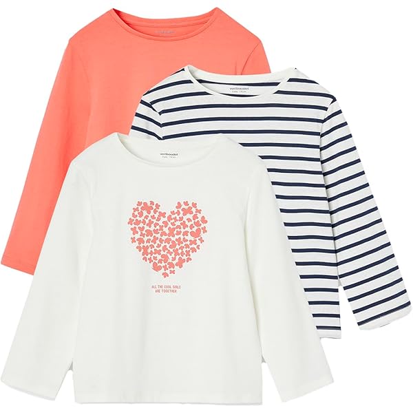 Mädchen T-Shirt Mit Kirschen Print - OEKO-TEX Baumwolle In Wollweiß