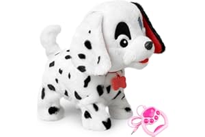YH YUHUNG Perro de Juguete dálmata Caminando, Perro Interactivo para niños