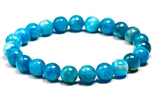 JOYASMINERALES Joyas Minerales Bracelet en Pierres Naturelles 100% Authentiques - Perles Élastiques - Confort et Élégance | Fil Coréen et Écrin à Bijou Inclus