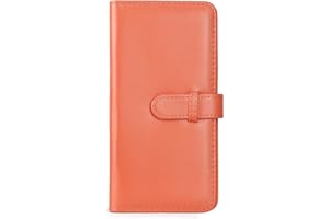 MUZIRI KINOKOO Mini Photo Album PU Leather Wallet Album Dessert Time Album Compatible For Fuji Instax SQUARE SQ1 SQ20 SQ10 SQ6 Camera Share SP-3 Pictures Holder 80 Pockets (Orange)
