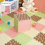 9 Stück Puzzlematten, Kinderspielteppich Wasserdicht Spielmatte Rutschfest Spielteppich Puzzle Kinderteppich Gymnastikmatte Trainingsmatte Bodenschutz Matten aus EVA-Schaum für Kinder und Babys Schlafzimmer Yoga Turnhalle Kinderzimmer Deko Für Innen und Draußen geeignet, 30 x 30 x 1,0 cm - 6