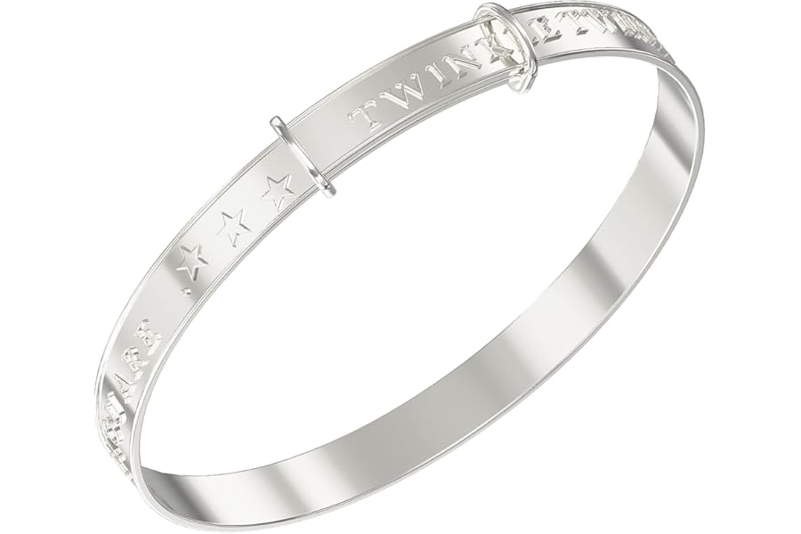 Aeon Expanding Baby Bangle - 925 Sterling Silver | Baby Jewellery for 0-5 Years | Perfect as a Christening Gift for a Boy or Girl | Gift Box & Polishing.