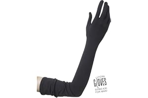 W WIDMANN MILANO Party Fashion - Guantes, 60 cm de largo, carnaval años 20, tema de fiesta