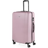 ITACA - Lightweight Hard Travel Suitcase Set Cabin, Medium, Large with Combination Lock, pink, Casual