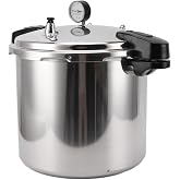 OVAQUIXI Pressure Cooker 32 cm Large Capacity | Aluminum Alloy, Pressure Gauge, Easy Operation, Compatible with Gas Stove
