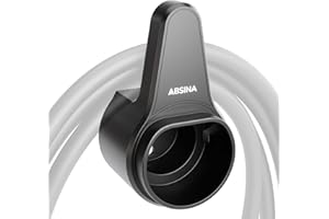 ‎ABSINA ABSINA Ladekabelhalter & Steckerhalter Typ 2 inkl. Montagezubehör - Typ 2 Wandhalterung, Typ2 Ladekabelhalter, Kabelhalterung Wallbox, Typ 2 Stecker Halterung Ladekabel Elektroauto, Kabelhalter Typ2