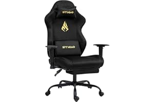 Symino Gaming Chair, Computer Chair, PC Chairs with Footrest, Headrest and Lumbar Support, Ergonomic Office Chair, Gaming Chair for Adults