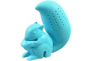 PhoneNatic Mignon écureuil animal - Bleu clair - Infuseur à thé en silicone (sans BPA) pour infuseur à thé en vrac