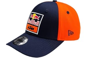 Red Bull - Gorra Curva Réplica del Equipo KTM de New Era para Jóvenes - Talla Única - Diseño del Equipo de Carreras