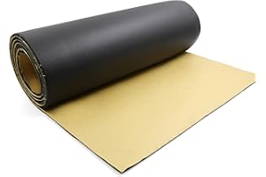 QUARKZMAN Tappetino Isolamento Acustico per auto Isolante Termico per Cofano Motore 5mm Schiuma Isolamento 200 x 50cm