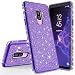 Produktbild Homikon Silikon Hülle Kompatibel mit Samsung Galaxy S9 Plus Überzug TPU Bling Glitzer Strass Diamant Schutzhülle Ultra Dünn Kratzfest Soft Flex Durchsichtig Silikon Handyhülle Tasche Case - Lila