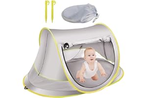 BOPOREA Tienda de Campaña para Bebé, Impermeable Refugio Playa Bebe UPF 50+ Protección UV Portátil Tienda de Playa Bebe Plegable Transpirable Tienda Campaña Playa para la Familia Camping Picnic Playa