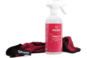 JEMAKO Kaminglasreiniger Set 500 ml Ash Ex Gel Schaumpumpe AshEx Tuch