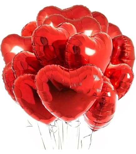 30 Décorations Suspendues Spirale Cœur Rouge - Pour Fêtes, Mariage, Noël, Saint-Valentin