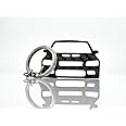 BlackStuff Carbon Fiber Keychain Keyring Ring Holder Compatible with Lancer Evo 7 VII BS-776