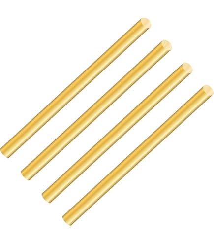 DMiotech 10er Set Messingstangen 3mm X 100mm - Runde Messingstäbe Für DIY & Modellbau